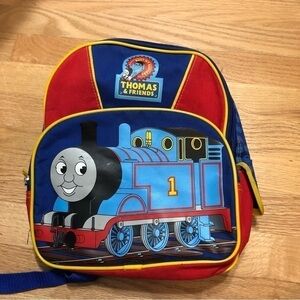 Thomas & Friends Tank Engine Train Small Backpack Blue Red Kids Preschool
